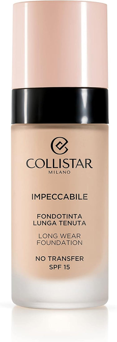 Base de maquillaje Collistar impeccabile larga duración, tono 1R. 30 ml